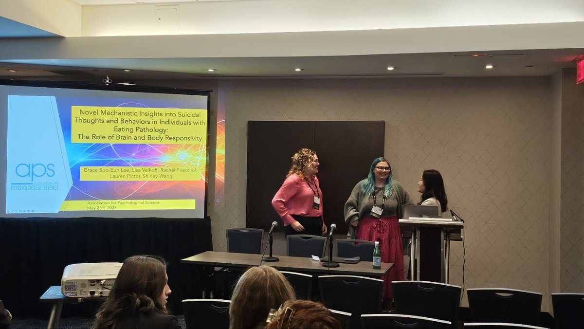 Grace Soo-Eun Lee (@gracelee0709) on Twitter photo Just wrapped up my first symposium as the chair at APS and had an amazing time! Huge thanks to our incredible speakers <a href="/Frietchr/">Rachel Andrade-Frietchen (she/her)</a> <a href="/LaurenEPictor/">Lauren Pictor</a> for sharing their brilliant work and <a href="/ShirleyBWang/">Shirley B. Wang</a> leading such thoughtful discussion. 🤍
#APS2025 #psychscience 💡🧠✨ Just wrapped up my first symposium as the chair at APS and had an amazing time! Huge thanks to our incredible speakers <a href="/Frietchr/">Rachel Andrade-Frietchen (she/her)</a> <a href="/LaurenEPictor/">Lauren Pictor</a> for sharing their brilliant work and <a href="/ShirleyBWang/">Shirley B. Wang</a> leading such thoughtful discussion. 🤍
#APS2025 #psychscience 💡🧠✨