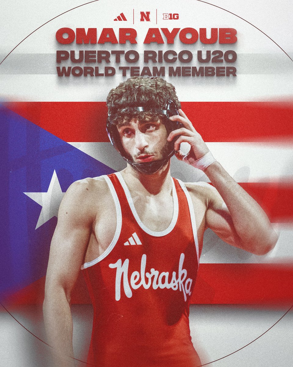 HuskerWrestling's tweet image. Omar Ayoub (61kg) went 3-0 yesterday and will represent Puerto Rico at the U20 World Championships in Bulgaria in August. 🌎🏆