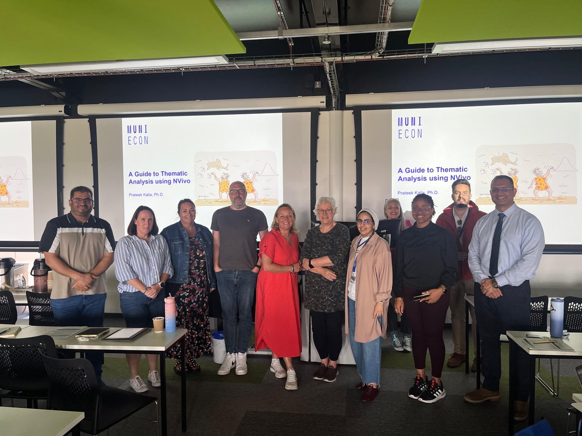 pratkalia's tweet photo. 🚀 What a day at Swansea University’s Bay Campus! 🎓🌊On Thursday, 15 May 2025, I had the privilege of leading an immersive session on NVivo &amp; Thematic Analysis for the DBA cohort 📊📝 @veda_econmuni  @SwanseaUni  #NVivo #ThematicAnalysis #QualitativeResearch https://t.co/vuqkpDPmvy