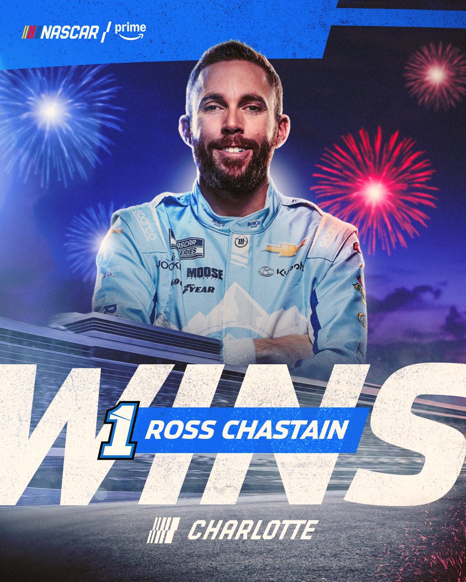 Ross Chastain takes his career-first Charlotte victory 🏆 #NASCARonPrime