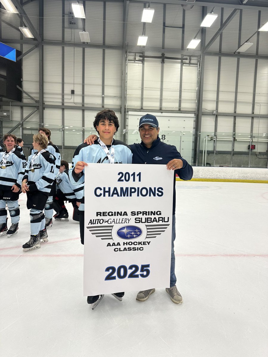 Barney Shynkaruk (@bshynk) on Twitter photo Capped off Romans's spring hockey career with a banner! 🥇
He asked me to put in a <a href="/MondayNooner/">Monday Nooner</a> team for his last spring twirl, and what a team it was.
We didn’t trail all tourny, went undefeated and made forever memories.
Thanks, <a href="/AAASubaruCl/">Subaru AAA Hockey Cl</a>, for a top-notch event Capped off Romans's spring hockey career with a banner! 🥇
He asked me to put in a <a href="/MondayNooner/">Monday Nooner</a> team for his last spring twirl, and what a team it was.
We didn’t trail all tourny, went undefeated and made forever memories.
Thanks, <a href="/AAASubaruCl/">Subaru AAA Hockey Cl</a>, for a top-notch event