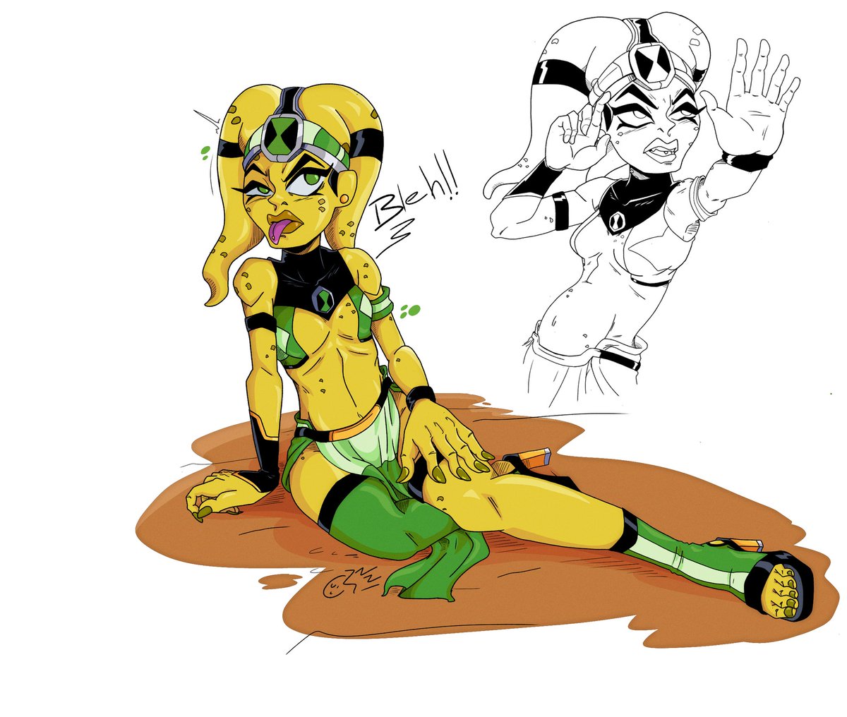 JMermelade's tweet photo. I finally colored it and I think it looks much better lol
#ben10 #StarWars #ben10art https://t.co/Aat3hbFhiN