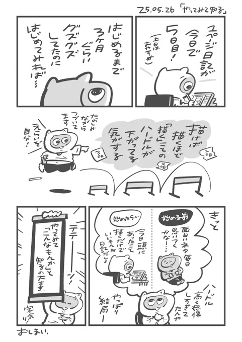 描けば描くほどハードルが下がってる気がする 