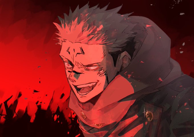 あめはらページ 両面宿儺 ⭐︎赤色版⭐︎ 両面宿儺(呪術廻戦) 「