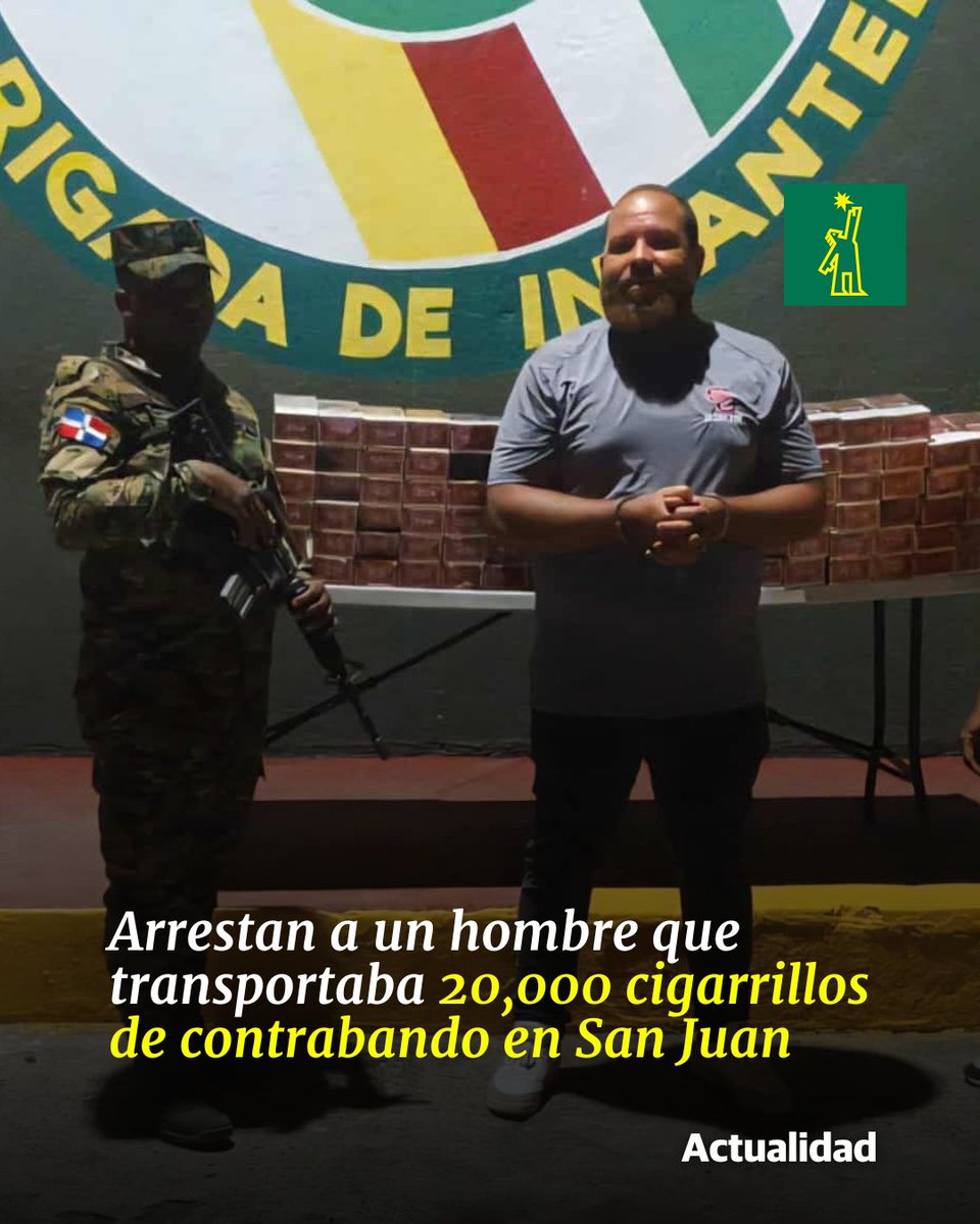 DiarioLibre's tweet photo. 📰 | #ActualidadDL | El detenido llevaba los cigarrillos en un compartimento fabricado y adaptado en un vehículo

🔗 https://t.co/MX1ASSrbGW

#DiarioLibre #Arrestar #Hombre #Cigarrillos #Contrabando #ActualidadDL #Cargamento https://t.co/UMvOSkzUfR