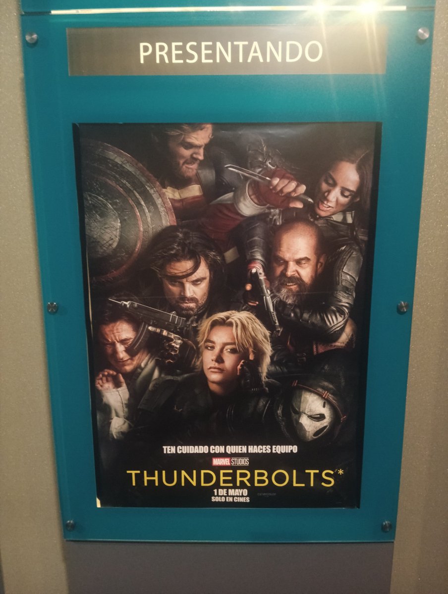 Hoy fui al cine a ver Thunderbolts, y me pareció una excelente película, y se las recomiendo mucho.
#Thunderbolts <a href="/DubbCarlaCM/">Carla Castañeda M.</a> #LuisLeonardoSuarez <a href="/ricksparrow/">Ricardo Tejedo</a> <a href="/capitanasce/">Capitán A$CE</a> <a href="/ferfie_robpat/">Fernanda Robles Patiño</a> #JoaquinAugusto #Marvel