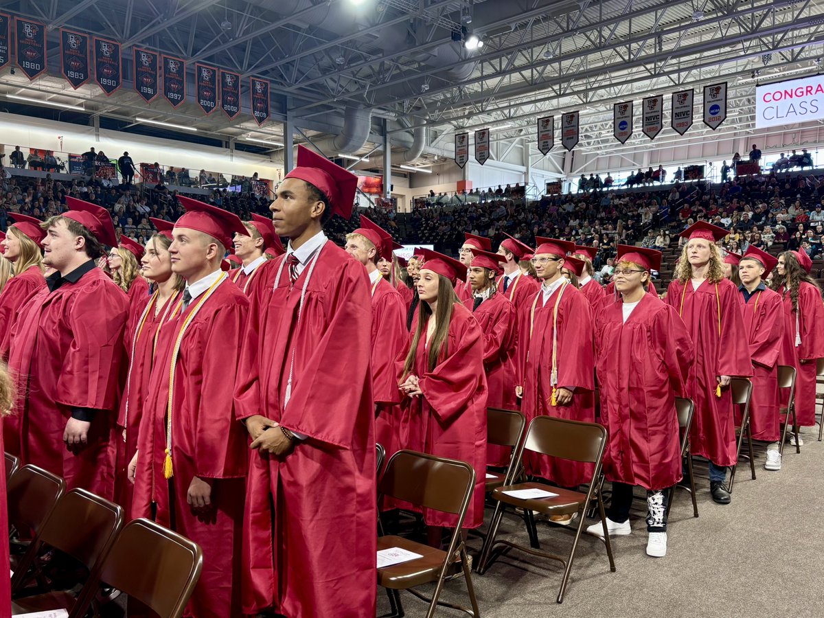 BGSchools's tweet photo. Congratulations to the Bowling Green High School Class of 2025! Today, you officially launched into your future, and we are so #BobcatProud of you! 🎓 As you leave BGCS, remember: once a Bobcat, always a Bobcat. 

#bghsgrad2025 https://t.co/5vPkrvxHI4