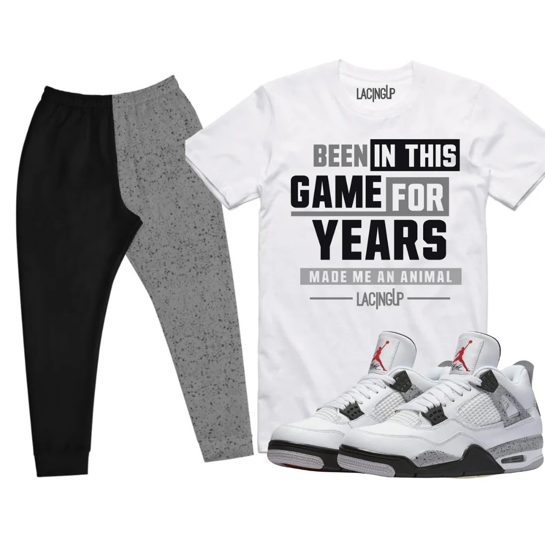 SneakerOutfits's tweet photo. Have you checked out the Jordan 4 white cement Collection ? Available on SneakerOutfits….. https://t.co/ImfOIyni82