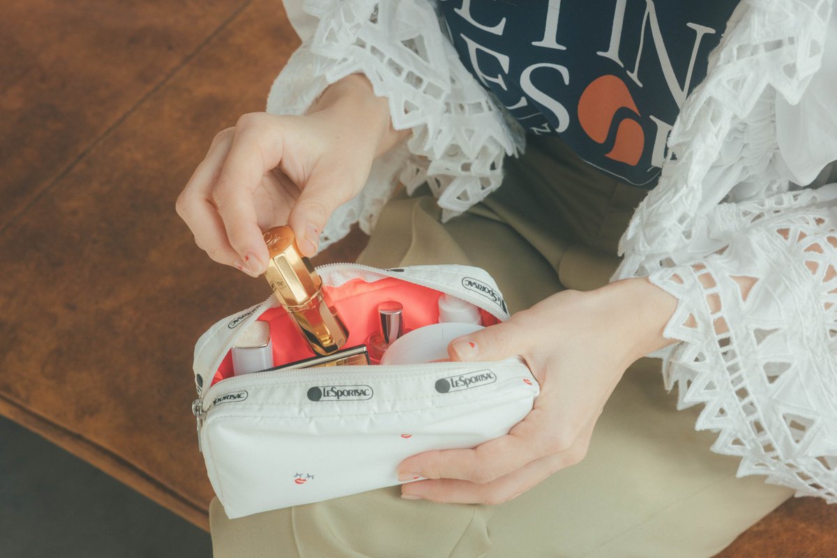 LeSportsac×Megumi Kanzaki Beauty Makeup Pouch 持ち運びに便利な 