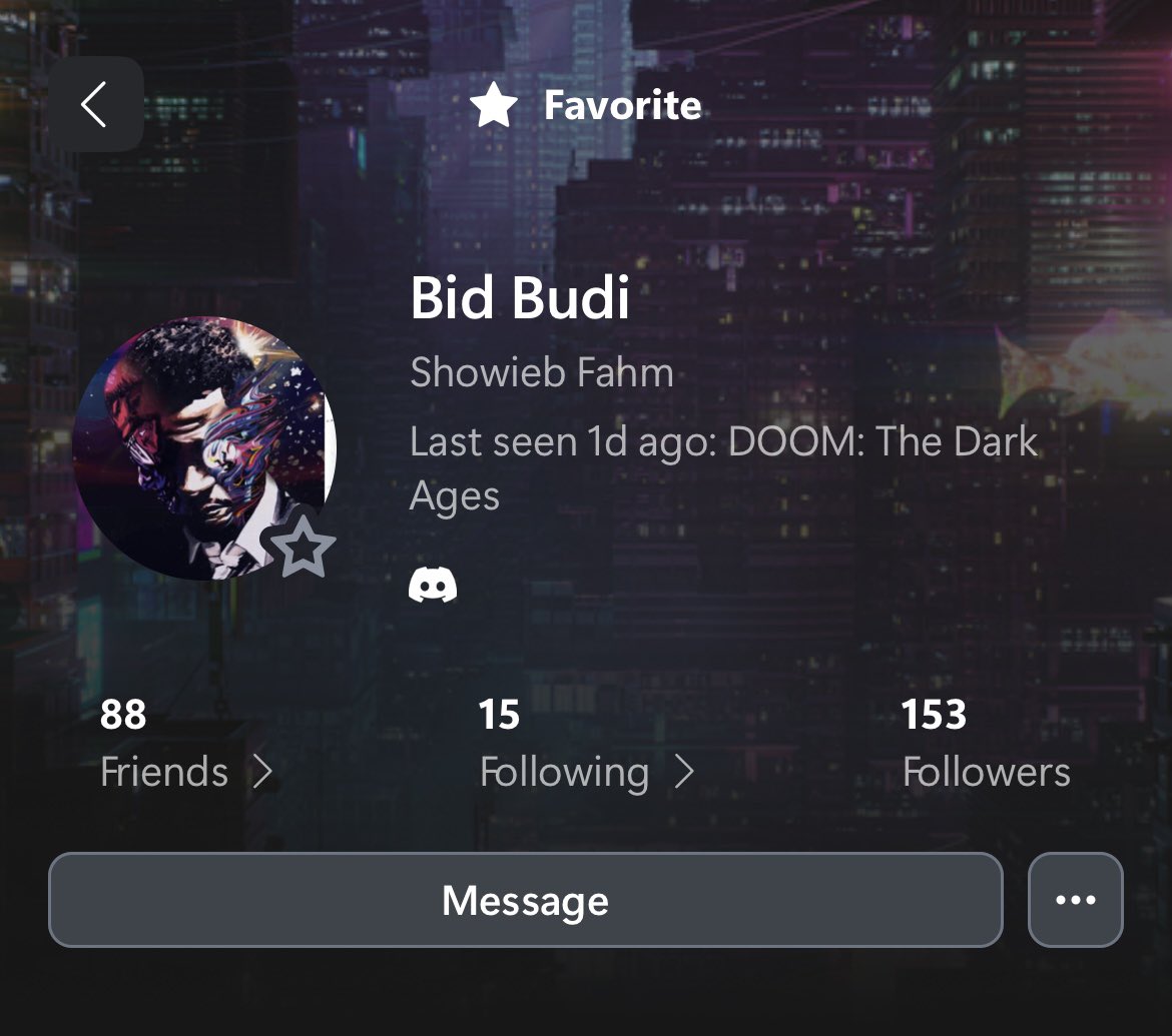 AliBerBean's tweet photo. He was your biggest fan. His Xbox tag was “Bid Budi.” His gamerpic was you. He never got to see you live, but your music never left his side. https://t.co/DksWrR5C6R