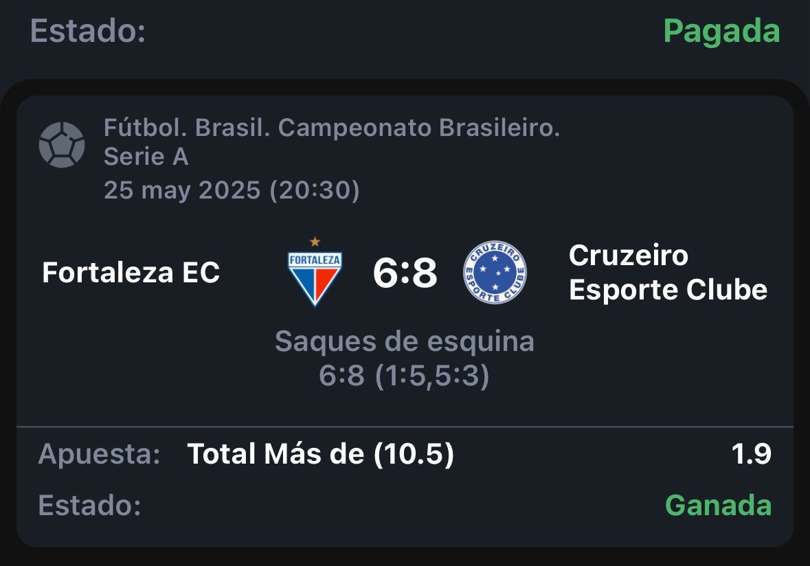 Lindo Domingo en el canal 🤩🔥

Comenzamos el día ganando con la Premier League 🏴󠁧󠁢󠁥󠁮󠁧󠁿⚽️
Luego ganamos con la última fecha de la Serie A 🇮🇹⚽️
Y para terminar el día ganamos con el Brasileirao 🇧🇷⚽️🤩

Todo esto GRATIS en nuestro canal de Telegram, enlace en el primer comentario 🔗👇🏼