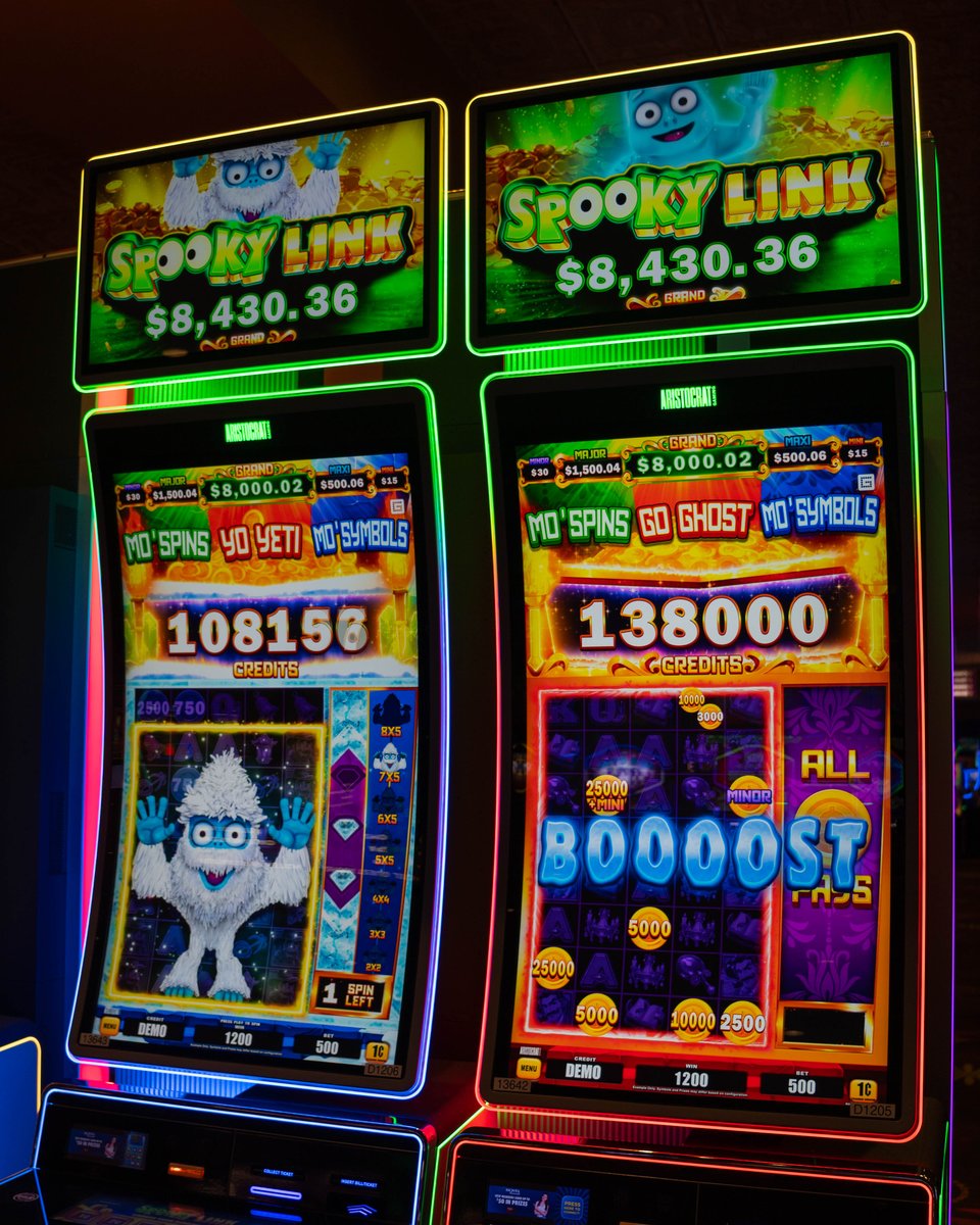 orleanscasino's tweet image. Mo’ Mummy, Mo’ Symbols, Mo’ Spins! 👻 Get into the spirit with the new Spooky Link Slots by Aristocrat Gaming, now haunting the floor next to the Alligator Bar! More thrills, more features—more chances to win! 🎰💀
#OrleansCasino #NewSlot #SpookyLinks #SlotMachine #BoydGaming