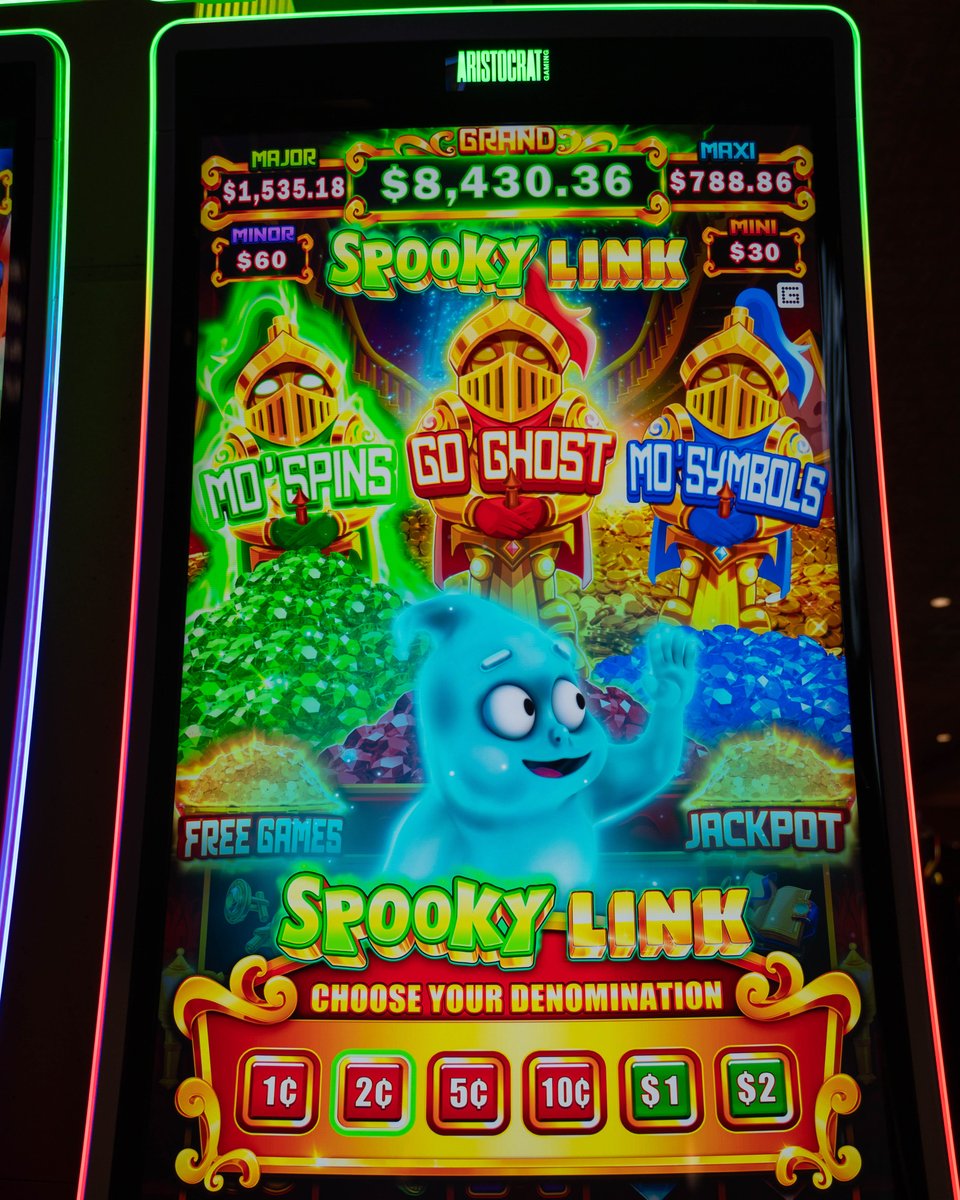 Mo’ Mummy, Mo’ Symbols, Mo’ Spins! 👻 Get into the spirit with the new Spooky Link Slots by Aristocrat Gaming, now haunting the floor next to the Alligator Bar! More thrills, more features—more chances to win! 🎰💀

#OrleansCasino #NewSlot #SpookyLinks #SlotMachine #BoydGaming