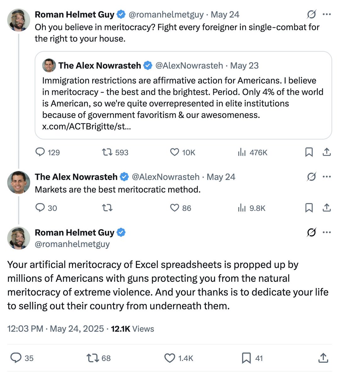 romanhelmetguy's tweet photo. Ratio'd the Cato Institute to death, call me Caesar. https://t.co/l5ByWBXktL
