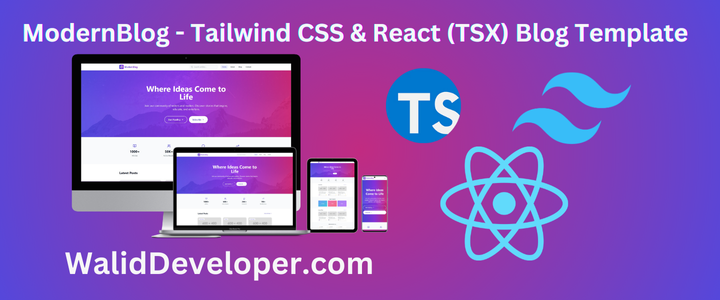walid_developer's tweet photo. Modern Blog - Tailwind CSS &amp; React (TSX) Blog Template
More Info:- https://t.co/SyGQUg1kzu

#Blog #Tailwind #React #TSX https://t.co/8tGyqNVIxT