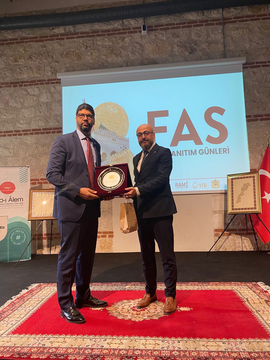 Consulat General of Morocco in Istanbul (@consulatist) on Twitter photo Enlighten turkish audience about #Morocco, it's #culture #literature and mainly higher education since #AlQarawiyyin University to <a href="/UM6P_officiel/">UM6P - University Mohammed VI Polytechnic</a>. That was the purpose of #Moroccan_cultural_day hosted by <a href="/ramikutuphanesi/">Rami Kütüphanesi</a> with contribution of turkish &moroccan PhDs.
<a href="/Marocdiplo_EN/">Moroccan Diplomacy 🇲🇦</a> Enlighten turkish audience about #Morocco, it's #culture #literature and mainly higher education since #AlQarawiyyin University to <a href="/UM6P_officiel/">UM6P - University Mohammed VI Polytechnic</a>. That was the purpose of #Moroccan_cultural_day hosted by <a href="/ramikutuphanesi/">Rami Kütüphanesi</a> with contribution of turkish &moroccan PhDs.
<a href="/Marocdiplo_EN/">Moroccan Diplomacy 🇲🇦</a>