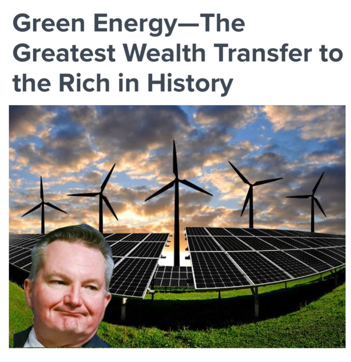 22thinkinggirl's tweet photo. You were warned folks but you did not listen. 

Do you think the companies building these transmission lines are doing it to save the planet, NO, they are doing it to make money for their investors and shareholders. 

The government has set aside $20bn of tax payers money 
“in concessional finance, equity and underwriting to necessary network upgrades”

Electra Net  is one of the companies involved -  
Australian Utilities Trust, holds a majority stake (53.44%).
This trust is run by Morrison and Co, global infrastructure managers that claim 

“UTA has outperformed its benchmark since inception, delivering a net return of 10.59% per annum across 30 years to 31 December 2024.”

The remaining share (46.56%) is owned by the international arm of State Grid Corporation of CHINA.  So on top of selling us the solar panels, batteries and wind turbines China owns part of the grid.  

The rich get richer and the consumer gets higher energy bills. #Renewables #Nuclear