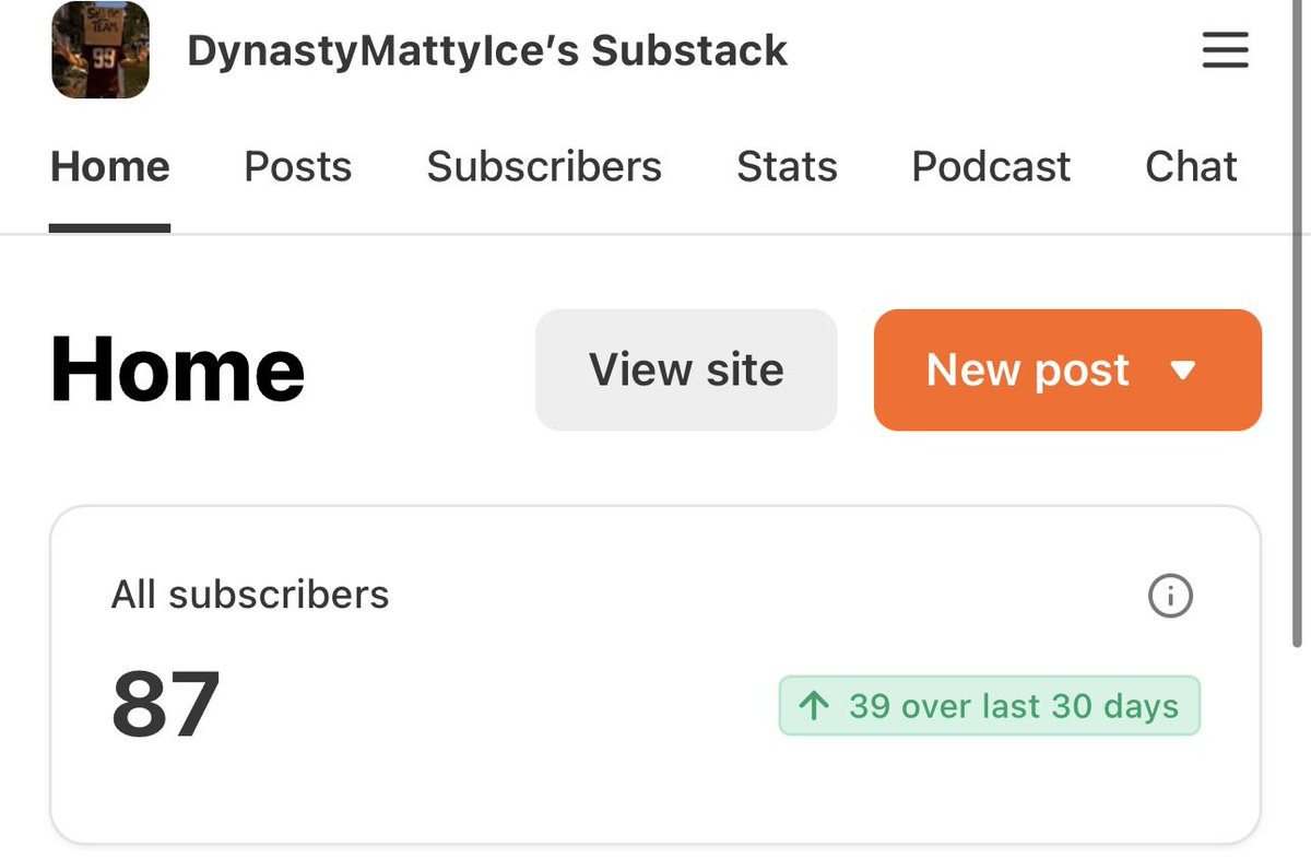 DynastyMattyIce's tweet image. 13 subscribers away from 100. I want to personally thank everyone who’s been following the content. I got some big series coming up for the next couple of months including Orphan Overhaul and a Conference Crushers. 

#Campus2Canton #DEVYFF #CFF