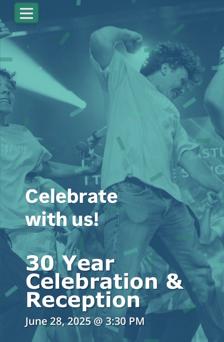 This is your personal invitation.
Join us <a href="/AndersonUnivSC/">Anderson University</a> for a 30 year birthday party.
FREE! Casual. 
Bring your kids. 
RSVP today

30year.rsvpify.com/?securityToken…