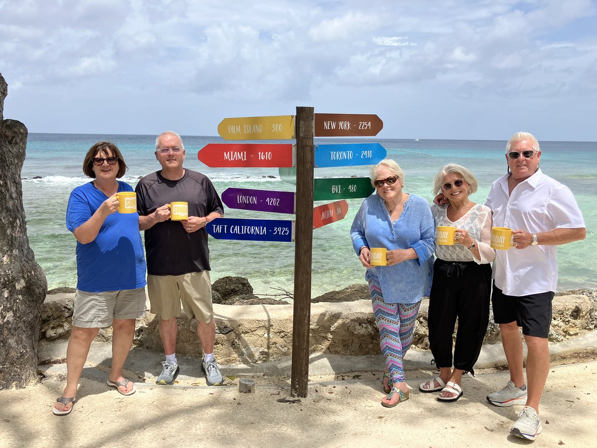 Celebrating new and old friendships in Barbados!  From St. Louis, Linda, Philip, Patty, Lucinda, and Randy joined a group of five from Maryland at Club Barbados. #SundayToday <a href="/SundayToday/">sunday Uche</a>