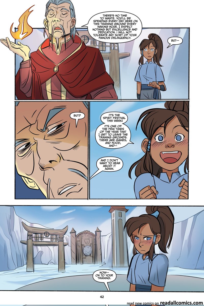 squirrelfliight's tweet photo. Korra was just a baby here, she wanted to go out and have fun in the spirit festival 💔 my heart hurts for her, she deserved to have a actual childhood instead of being locked up and constantly training https://t.co/qXAecsPIAM