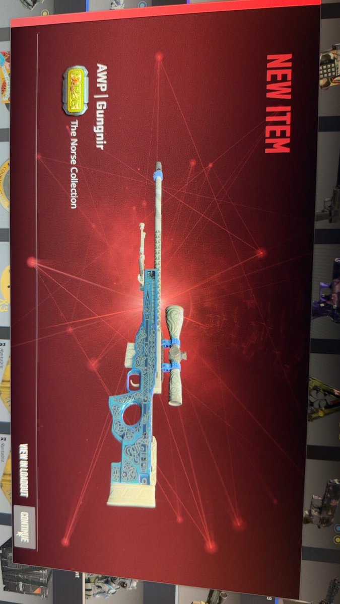 wRuF_Reaper's tweet photo. @skinclubmedia pop a bless frfr .01% chance 🤪 im still shaking. Clip didn’t save 🙃 FN AWP GUNGNIR MY DREAM AWP I FINALLY HAVE IT!! Im so stoked🥬🙏 https://t.co/6hKgHs7Y0p
