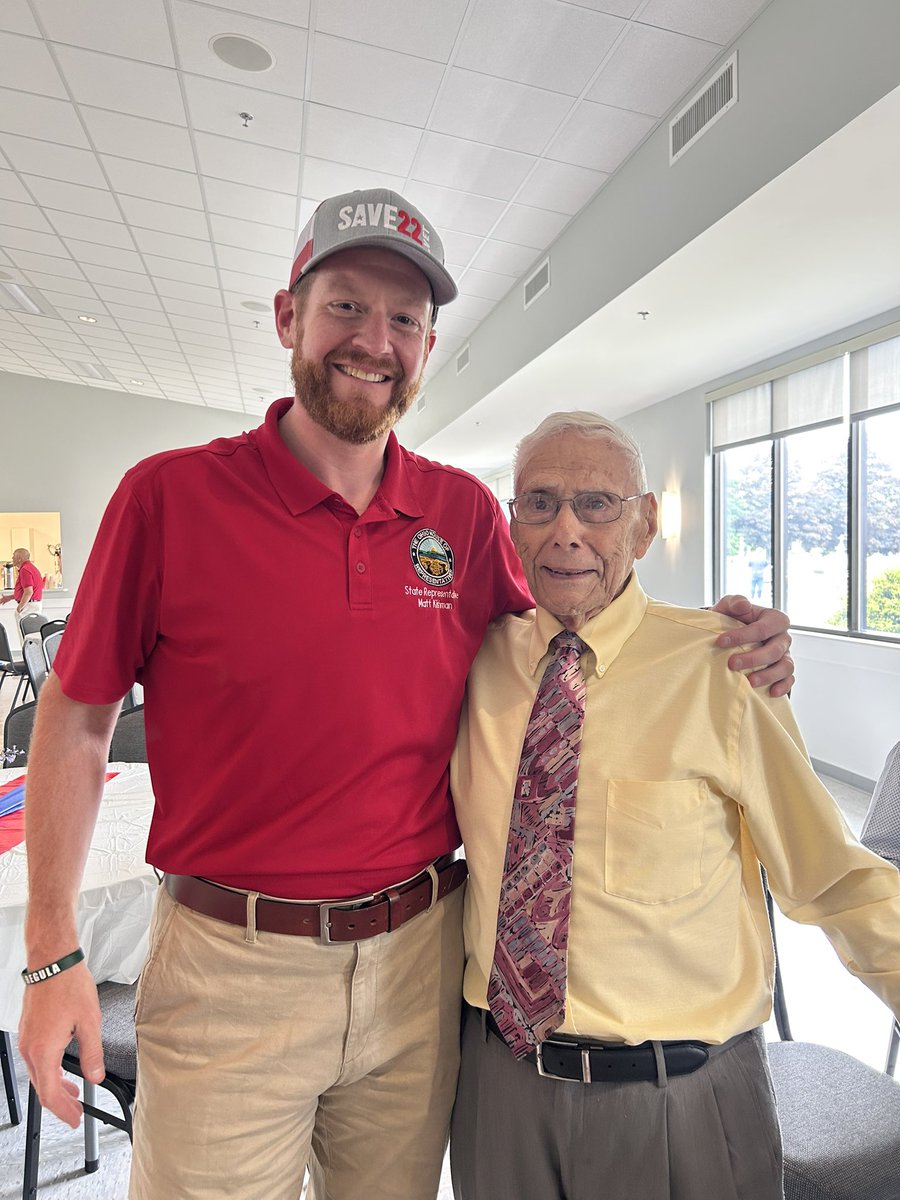MKishman's tweet image. Happy 100th Birthday WW2 Army Veteran and Battle of the Bulge Survivor Bill Pilati. Thank you to all those who came out to Celebrate! 🇺🇸 🎂 #OH50