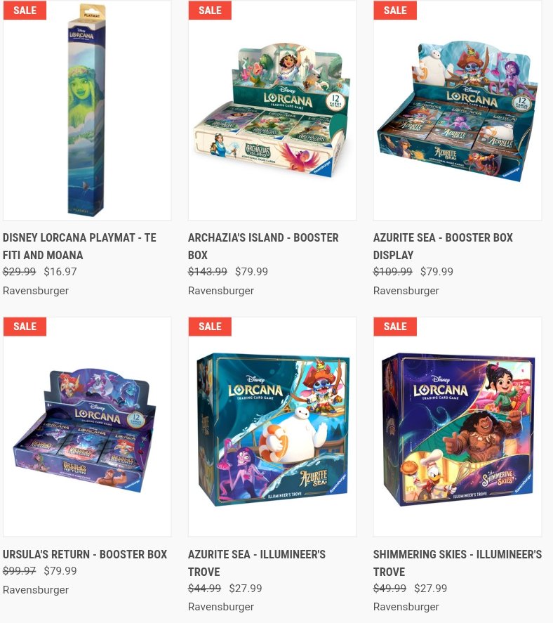 lorcana booster box sale Disney Lorcana Archazia's Island Booster Box main image 1