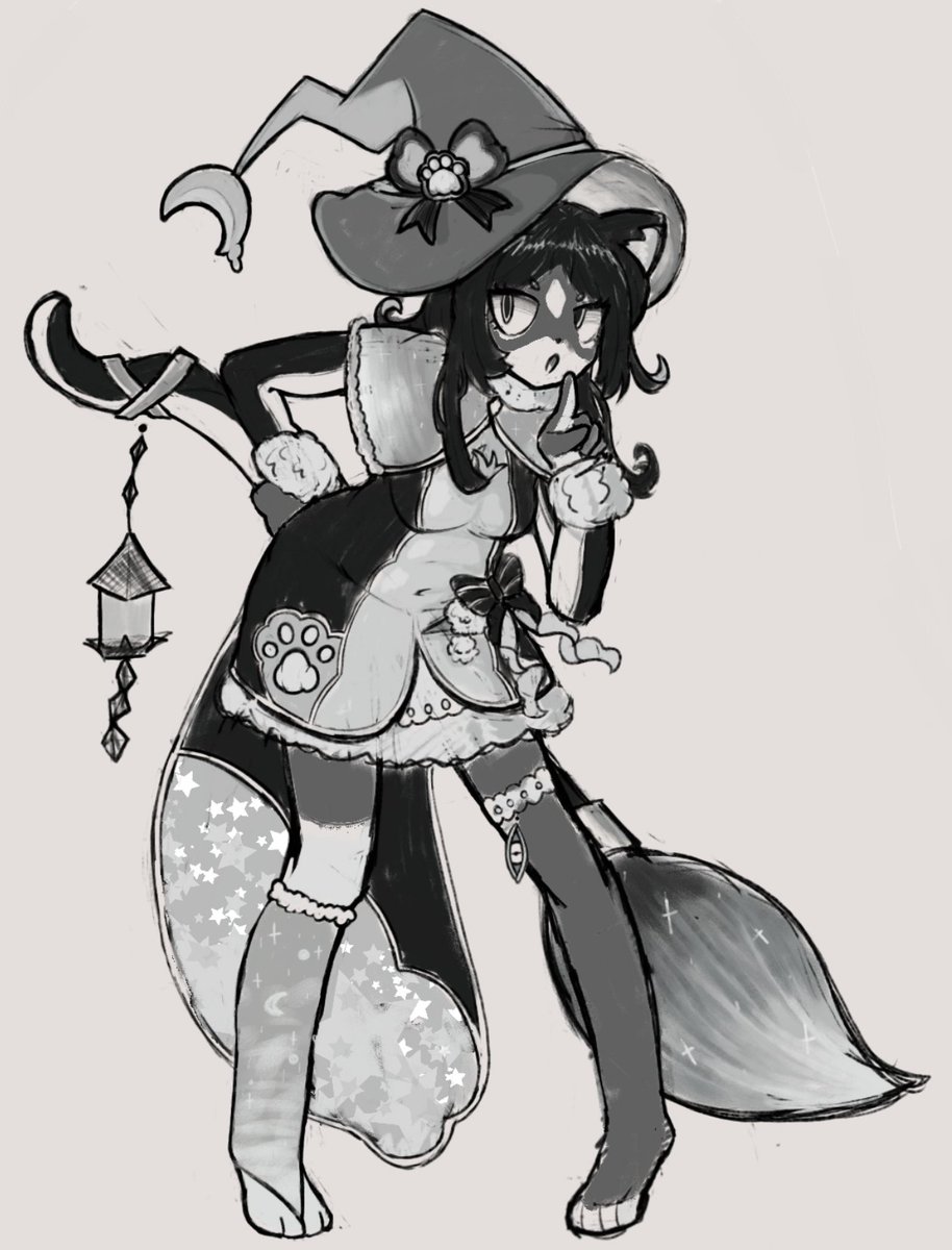 I don't usually post WIPS but 👀🐈🧙‍♀️
#catgirl #artwork