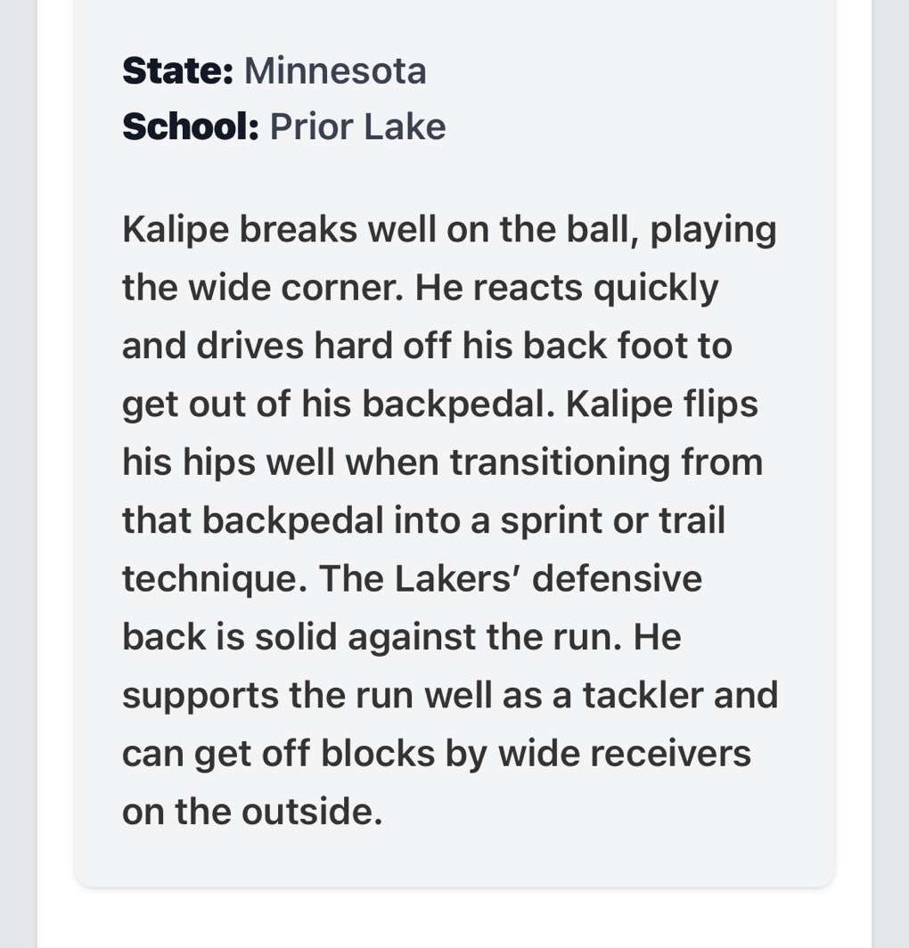 thenoahkalipe's tweet image. Appreciate the write up @PrepRedzoneMN. Ready to turn heads this year!!
@PrepRedzone @OJW_Scouting @brijerzak @PrepRedzoneNext