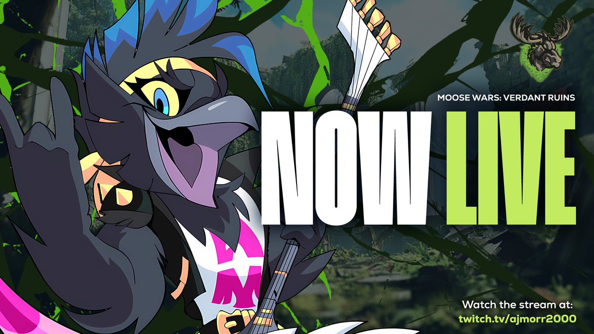 We are now live with 1v1s 
of Moose Wars, Verdant Ruins 🌲

Come watch live
📺twitch.tv/ajmorr2000
📺youtube.com/@MooseWars
📺youtube.com/@Ajmorr2000

#Brawlhalla #MooseWars #VerdantRuins
