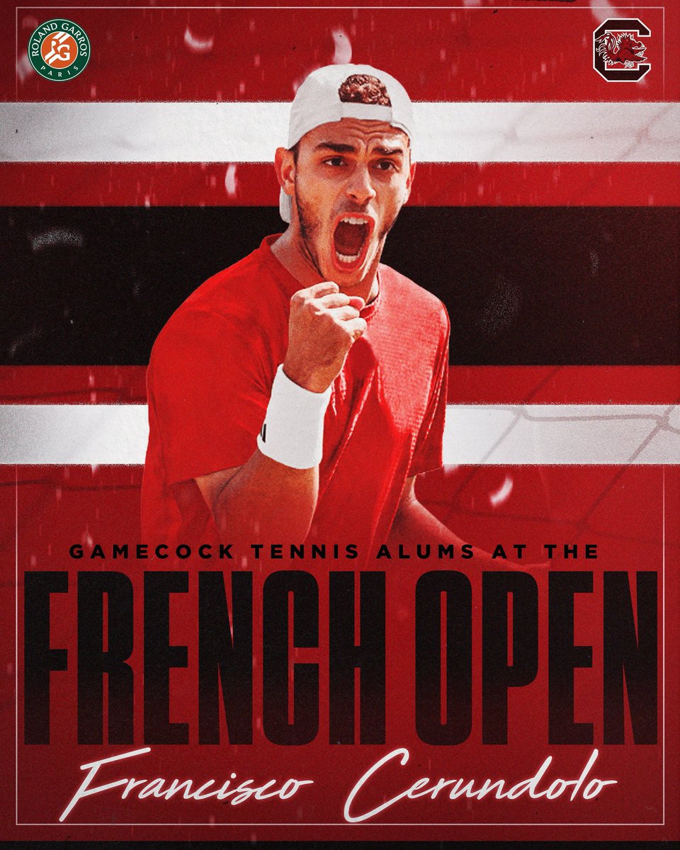 Gamecock Men's Tennis (@gamecockmtennis) on Twitter photo First round of the <a href="/rolandgarros/">Roland-Garros</a> begins tomorrow morning for 18th-seeded <a href="/FranCerundolo/">Francisco Cerรบndolo</a> ๐ค
Letโs GO! First round of the <a href="/rolandgarros/">Roland-Garros</a> begins tomorrow morning for 18th-seeded <a href="/FranCerundolo/">Francisco Cerรบndolo</a> ๐ค
Letโs GO!