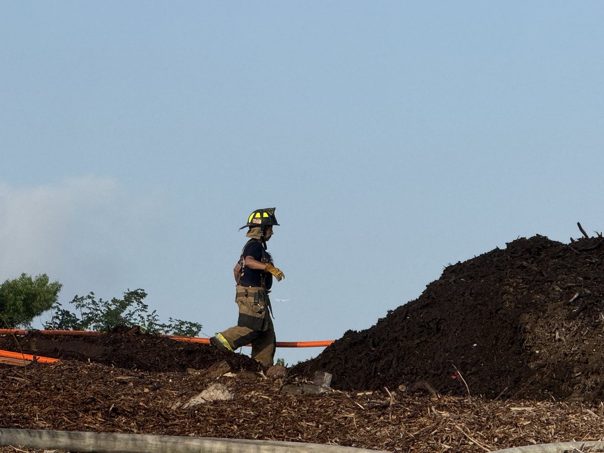 Early morning special call for rehab at a large mulch pile fire at 2101 Walnut Hill Ln.