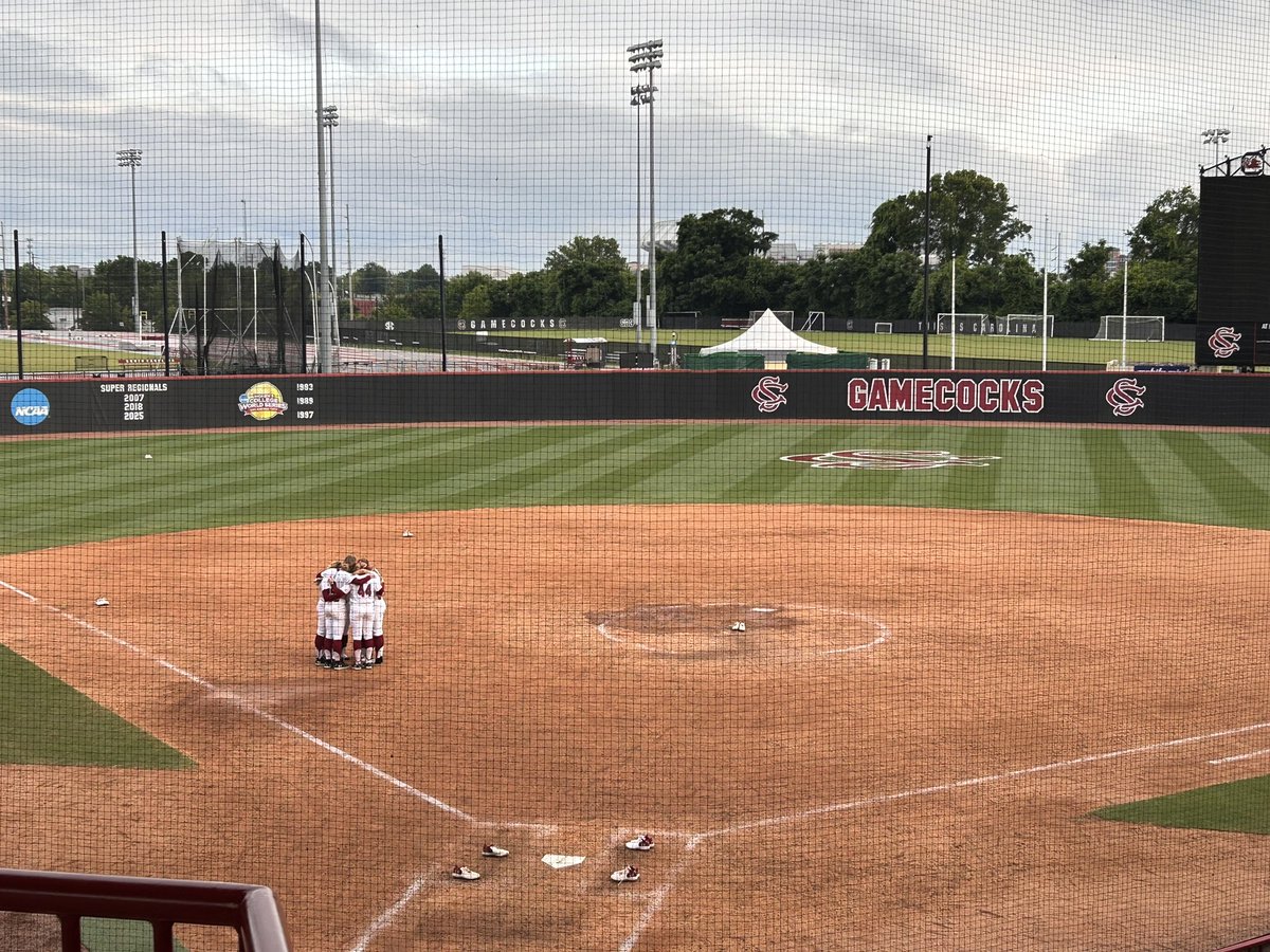 Fans are gone, families are waiting for South Carolina players to walk out but some seniors have walked back onto the field for some hugs. 

Very emotional vibes but some laughter as well.