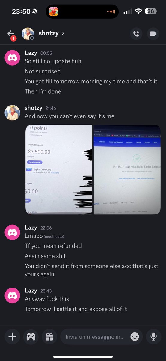 Anyway here is shotzy details since he scammed few others from what I’ve heard