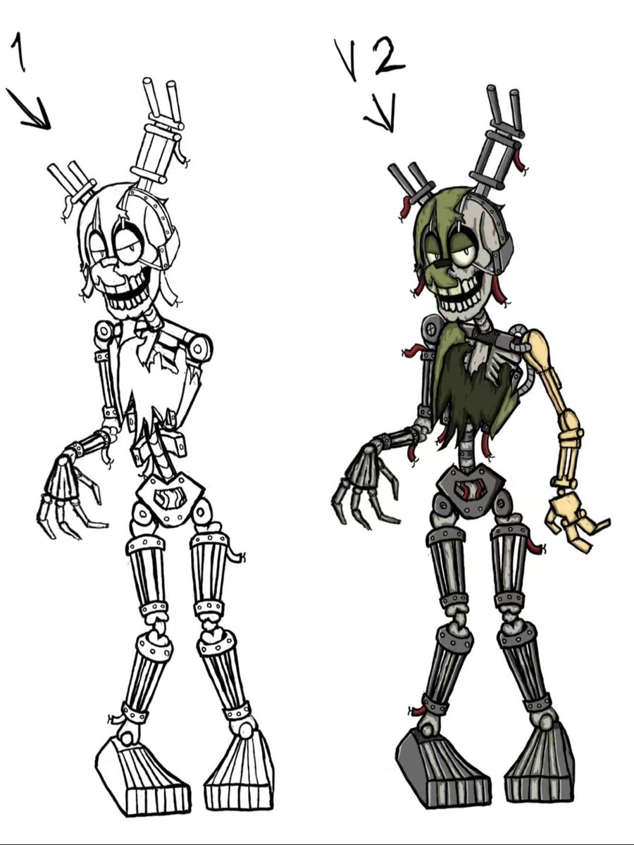 AidenMoonStudio's tweet photo. Some FNAF concept designs I drew #fnaf #fnaffanart #springtrap #glamrockfreddy #art #fanart #digitalart https://t.co/oHIaQGpsMA
