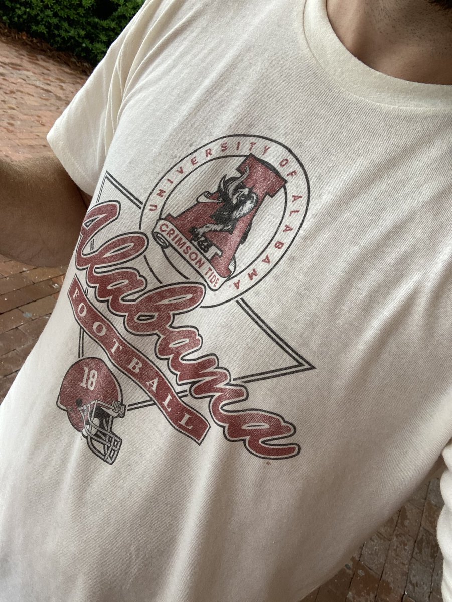 Getting ice cream for one of my daughters in Hilton Head. Guy at the register says “I see Alabama guys come through here all the time, but I’ve never seen that t-shirt.”

Brother, let me get you on <a href="/HomefieldApparl/">Homefield</a>