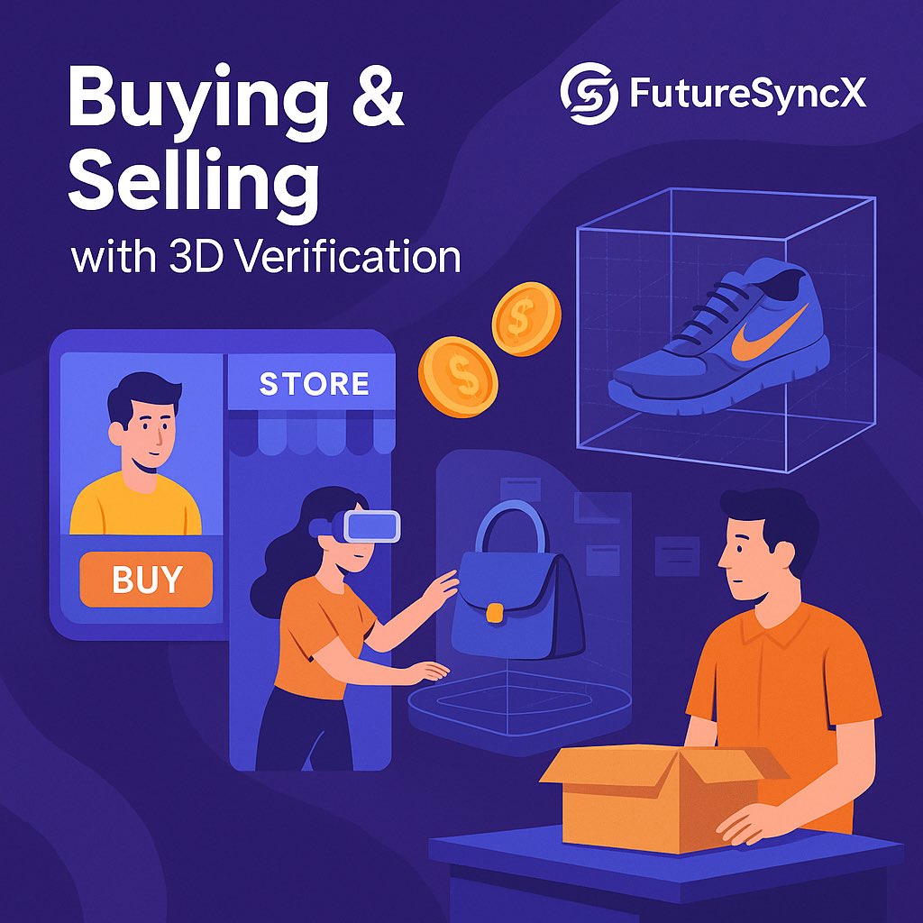 FutureSyncX's tweet photo. Experience the future of e-commerce with FutureSyncX!
Buy and sell in the metaverse with real-time 3D product verification and secure crypto payments.
Join the presale now and be part of the revolution!
https://t.co/hQ9CWQwGYf
#FutureSyncX #Web3 #Metaverse #Crypto #3DVerification #Presale