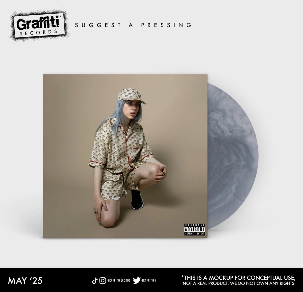 GraffitiRS's tweet photo. SUGGEST A PRESSING:
Billie Eilish - You Should See Me In A Crown https://t.co/V3fu2BoGWd
