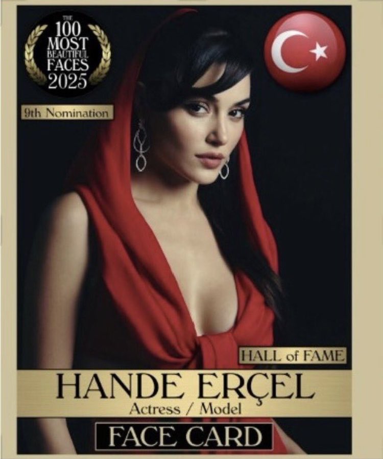 morenaNH15's tweet photo. I vote #HandeErçel from Turkey for The 100 Most Beatiful Faces of 2025 #100faces2025 #tcclander @tccandler https://t.co/FLwm49je4A