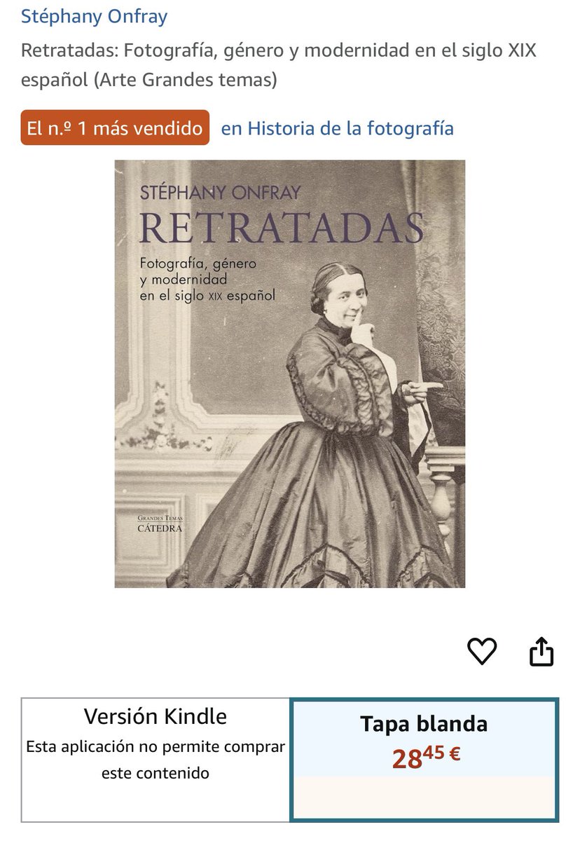#Retratadas, libro de Historia de la Fotografía más vendido en Amazon hoy?! Incroyable!! (Aún así, mejor comprarlo a vuestra librería habitual 📚)