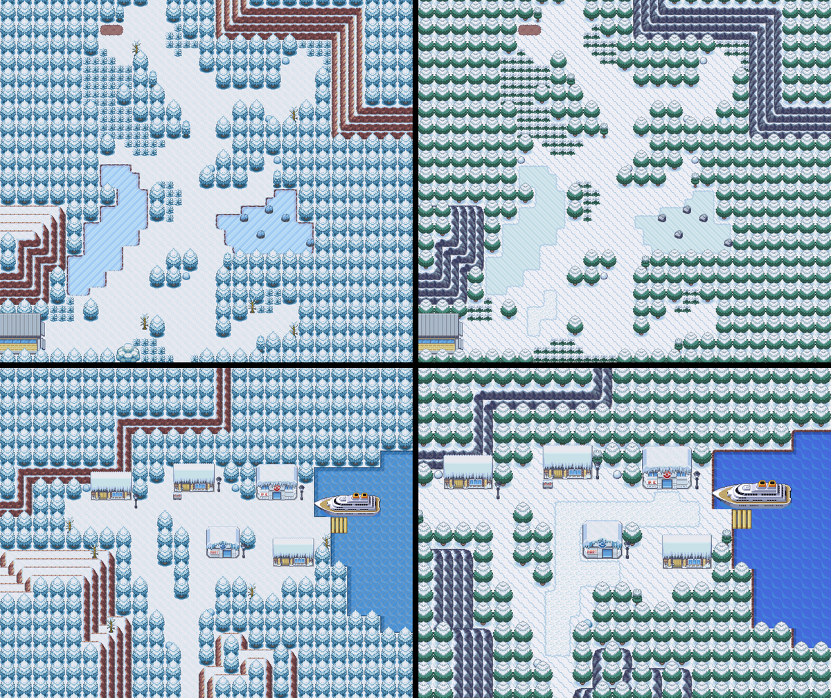 Gauche = Ancien
Droite = Nouveau

J'ai amélioré le mapping ainsi que modifier le tileset pour celui d'Ekat, qu'en pensez-vous ?