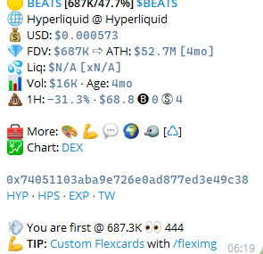 aped some here 25k mc

t.me/based_eth_bot?…

same dev as this 0x74051103aba9e726e0ad877ed3e49c38

#Hyperliquid #liquidlaunch