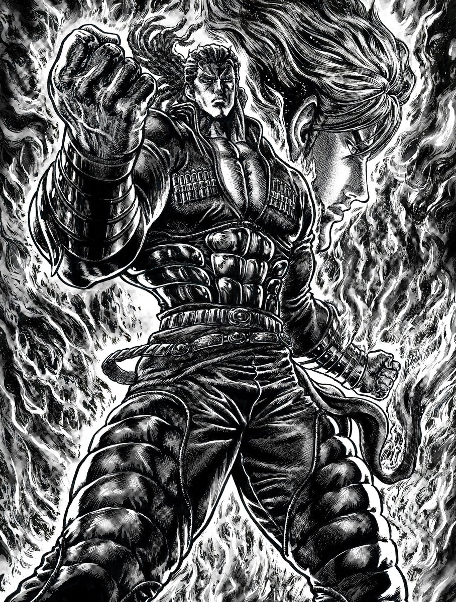 ちなみに今回の扉絵は拳志郎と拳心の邂逅回「魂の解放者‼︎」の扉絵と対になるようにしてます。