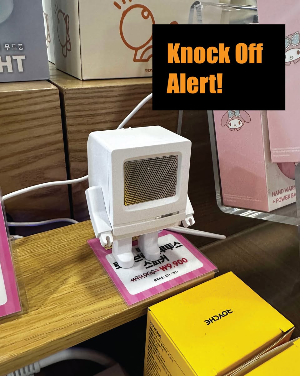 toysrevil's tweet photo. "Spotted in a Korean store: a Bluetooth speaker that looks suspiciously like our beloved Classicbot Classic—just taller, and with zero permission."

Bootlegged #Classicbot (Featured on #TOYSREVIL: https://t.co/JgPKlWkUrq)

What would YOU do? https://t.co/nsxd9mvScx