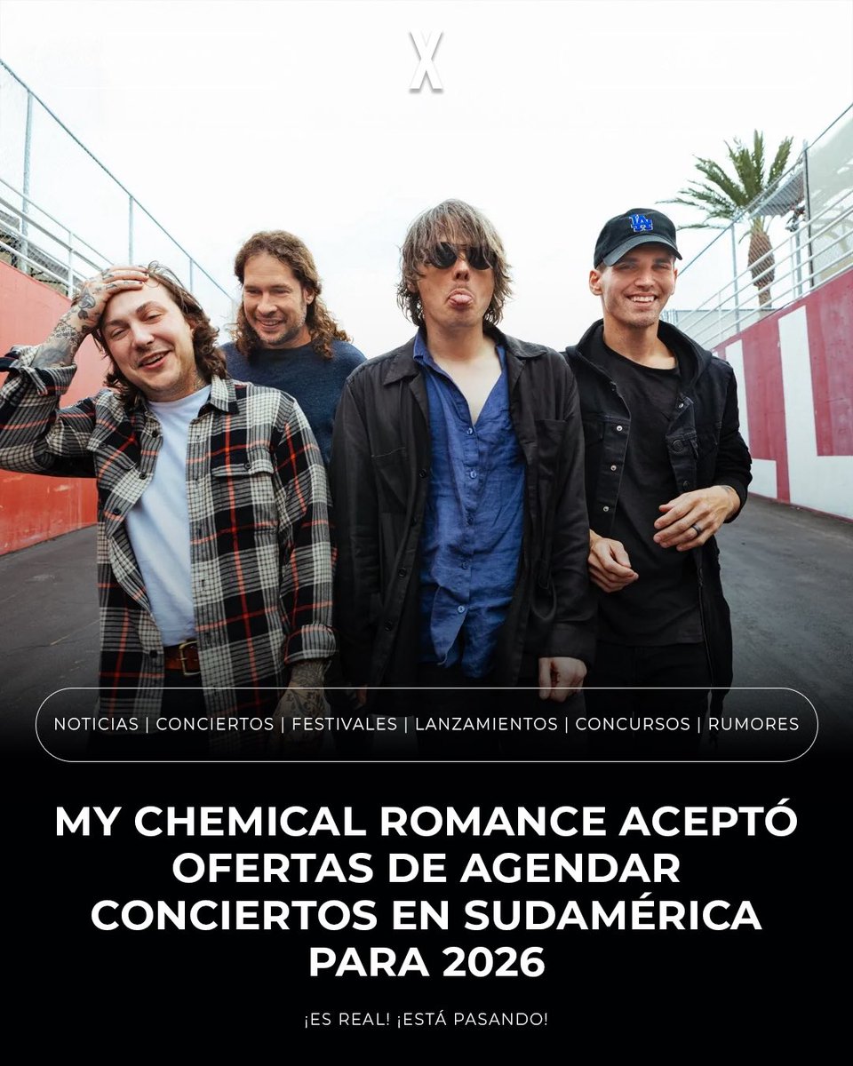 ¡My Chemical Romance habría aceptado agendar shows en Brasil, abriendo la posibilidad de tocar también en Chile, Argentina y demás países vecinos! +info: instagram.com/p/DKGDyI9O8Aa/…