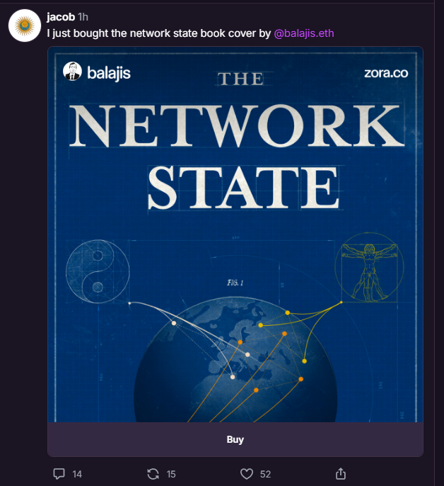 trenchleaks's tweet photo. Looks like @balajis deployed a Zora coin

Zora account links to his twitter page, which seems to require authorization to do, and a zora founder/employee posted it on farcaster

25% sniper down to ~8%, there were likely others so dyor

0xdd980cb9eBd719C0E1898B1a93c560A003240A36 https://t.co/r5SSRREYy1