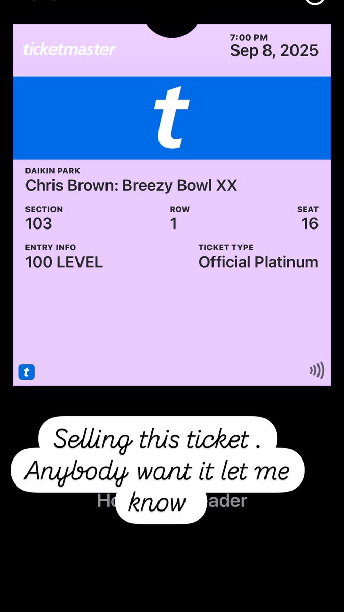504Quall's tweet image. For sale I can’t go due to classes . Dm if you’re interested . This is for Houston concert .