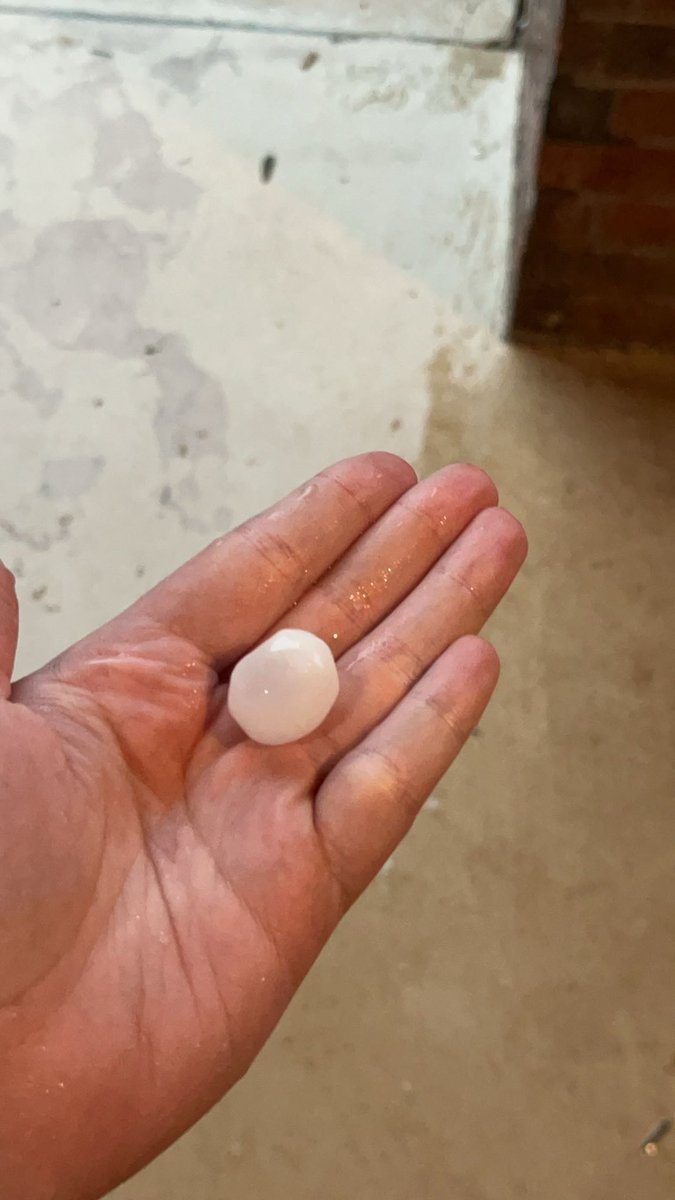 Roundest hail find yet in far SE Norman