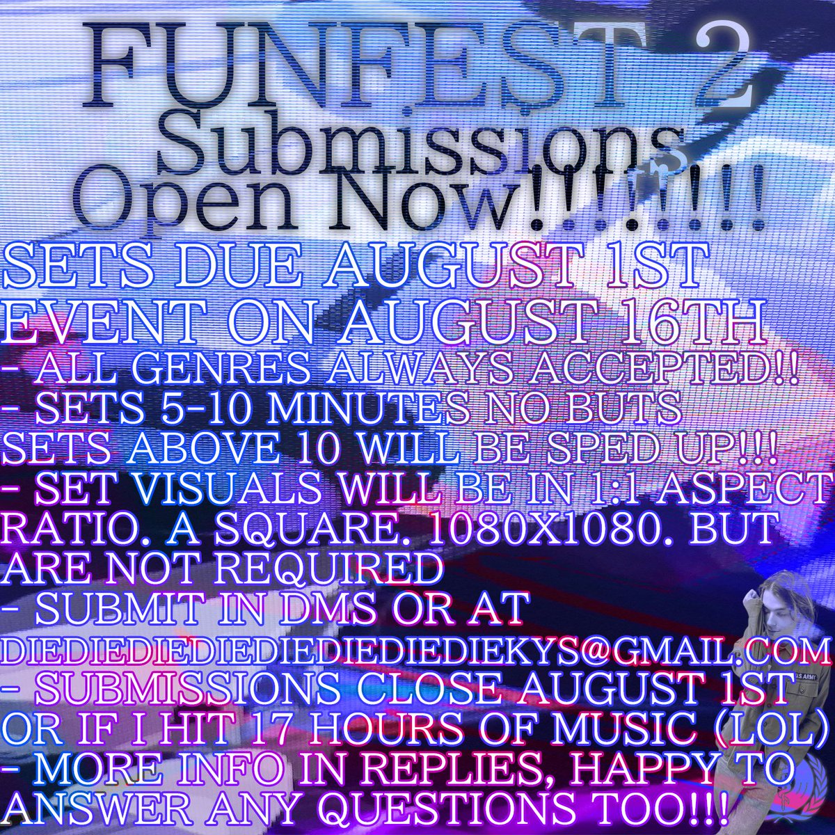 ithurtstowalk's tweet image. you all knew it was happening and you're all disappointed I changed the aspect ratio.... it's funfest 2!!!! it's in august!!!! it's the sequel to the smash hit summer event from last year!!!! tell your friends!!!!! more info below!!!!